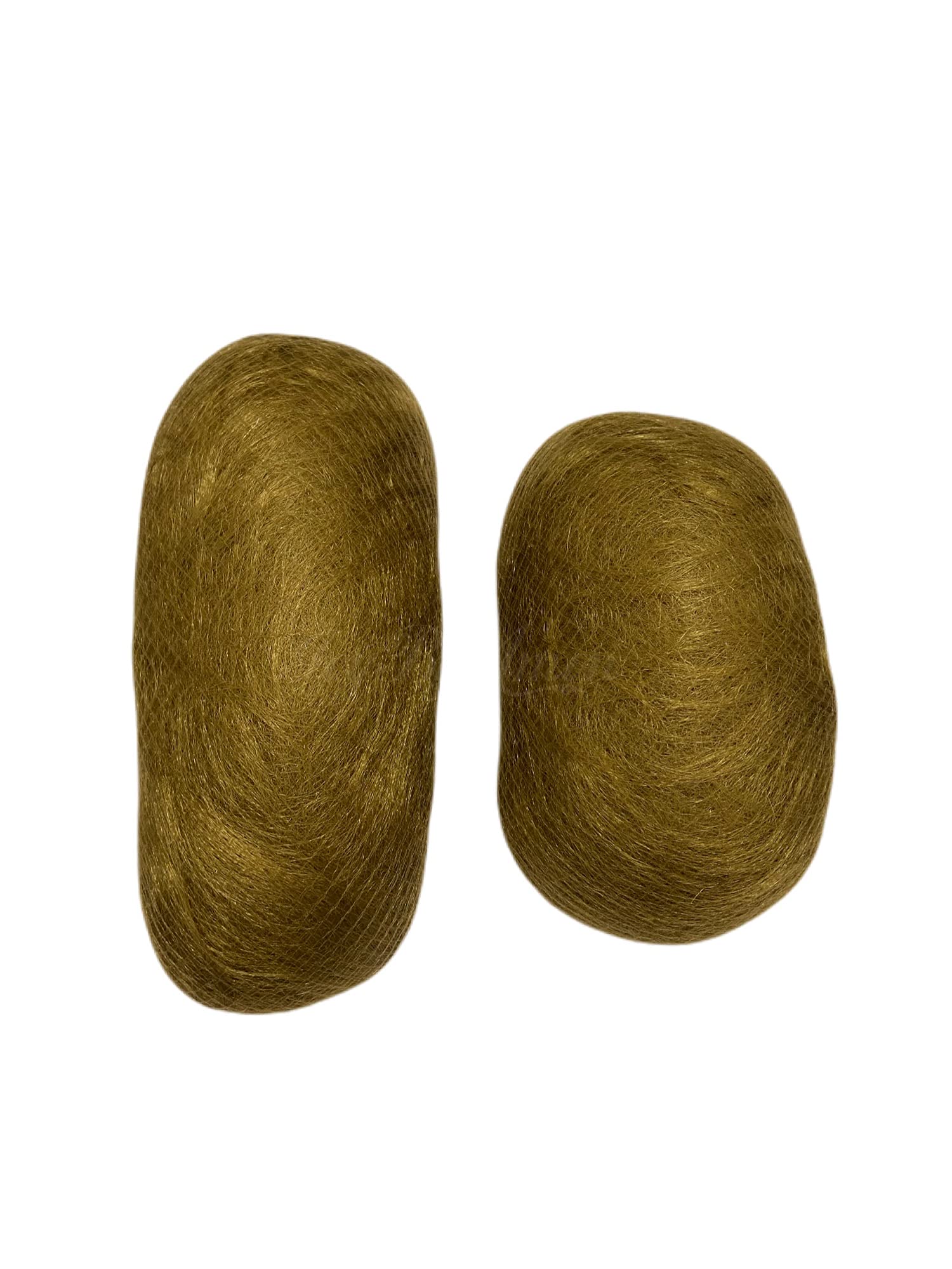 ICYBYAMON Hair Padding For Updos Hair Extension Bun Maker Volume Insert Pads x2 (Dark Ash Brown)