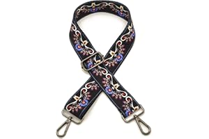 ROYGBCP Replacement Purse Strap Adjustable Crossbody Handbag Stripe Wide Bag Straps Guitar strap for Women