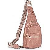 Relang Sling Bag for Women Crossbody, Leather Cross Body Fanny Packs for Women, Trendy Chest Bag for Travel and Daily Use