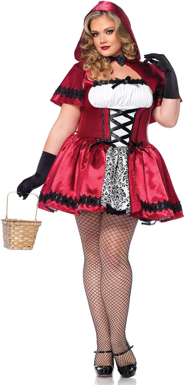 Leg Avenue Women's Gothic Red Riding Hood Costume: Clothing