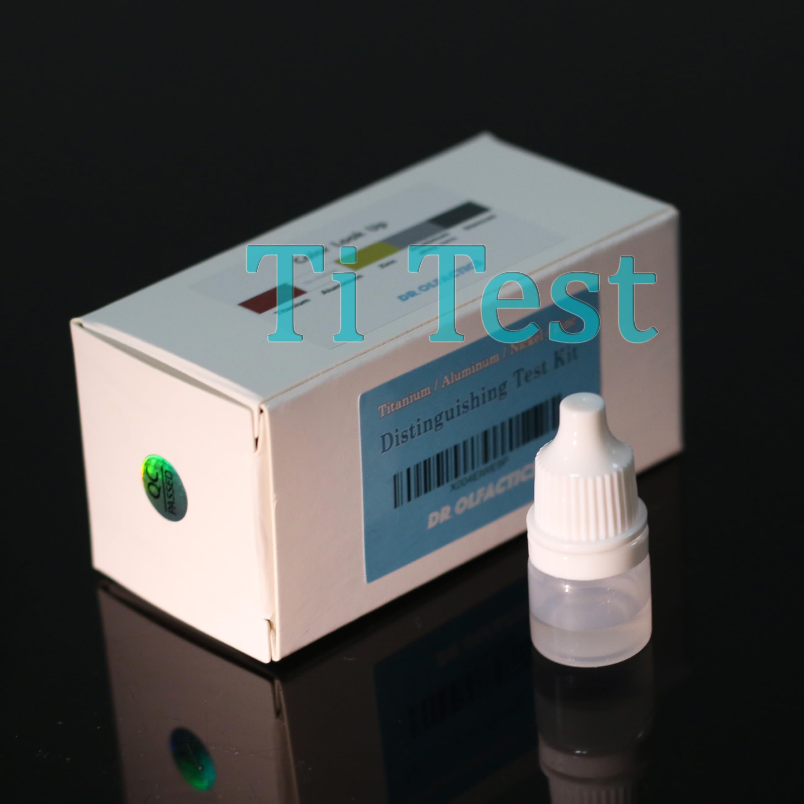 Photo 1 of Titanium (Ti) Test Kit - Distinguish Titanium from Aluminum/Nickel/Tin/Zinc [Rapid Test Through Color Change] 1mL/Bottle for 25 Tests