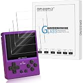 Orzero (3 Pack) Tempered Glass Screen Protector Compatible for GKD Pixel 2 Handheld Game Console, 9 Hardness High Definition Anti-Scratch Bubble-Free (Not for GKD Pixel 1st Gen)