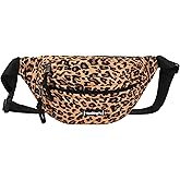 Aisa us Leopard Print Nylon Fanny Pack Zebra Waist Pack Women Belt Bag Girls Chest Bag With Adjustable Belt One size yb-06937-03AD Yb-06937-03ad