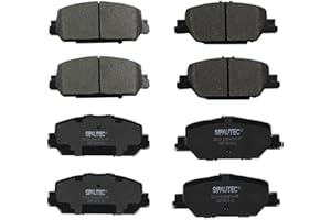 SIPAUTEC-Front & Rear Carbon Fiber Ceramic Disc Brake Pads Set Replacement For 2017 2018 2019 2020 2021 2022 Honda CR-V
