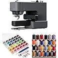 Brother Skitch Embroidery Machine - Precision Single-Needle Stitching with Speed Control Bundle with 24 Assorted Colors Thread, and 36 Pieces Bobbins (3 Items)