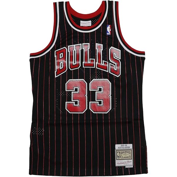 Amazon.com: Mitchell & Ness Chicago Bulls Scottie Pippen 33 Black