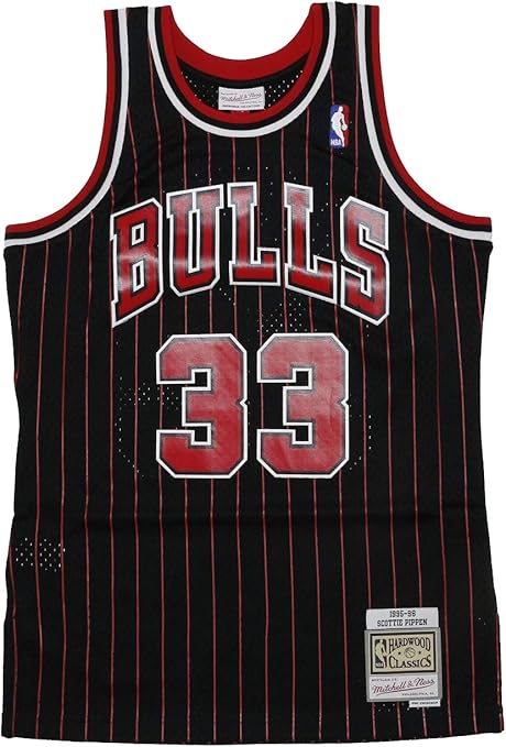 bulls black pinstripe jersey