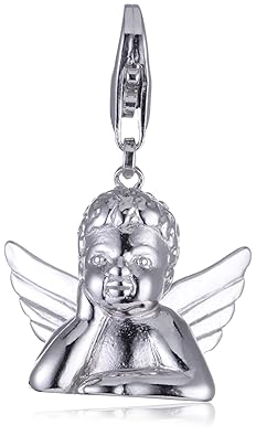 ESPRIT Damen-Charm 925 Sterling Silber rhodiniert Pendant Pure Angel ESZZ90801A000