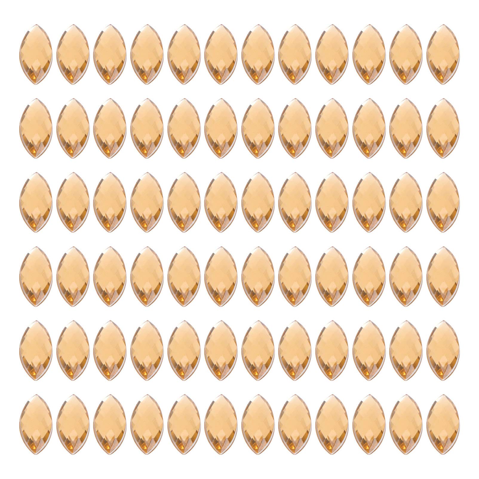 SOIMISS 200pcs Acrylic Diamond Material Per Pack Handmade Drill Accessories for Clothes Eye Shaped Drill Sewing Diamond Accessories for DIY Projects