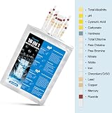 ausyde 50pk 16-in-1 Water Test Strips for Drinking Water Hardness Chlorine Iron view 2