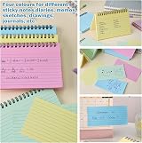 VAKKI Flash Cards 200 Pcs A6 Revision Cards 4 Pack Coil Lined 4 Colours view 4