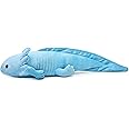 ZHONGXIN MADE Axolotl Plush Toy - Simulation 20" Blue Axolotl Stuffed Animal, Lizard Creepy Cute Blue Reptilian Toys Real Plushie Toy, Unique Plush Gift Collection for Kids