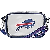 FOCO NFL Womens NFL Team Logo Stripe Clear Crossbody Bag