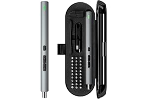 Kingsdun Mini Electric Screwdriver, 36 in 1 Cordless Precision Power Screwdriver Set with 30 Magnetic Bits, Rechargeable Repair Tool Kit with LED Lights Magnetic Mat for Camera PC Laptops
