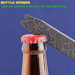 Twosun Titanium Pry Bar EDC Pry Tool Bottle Opener