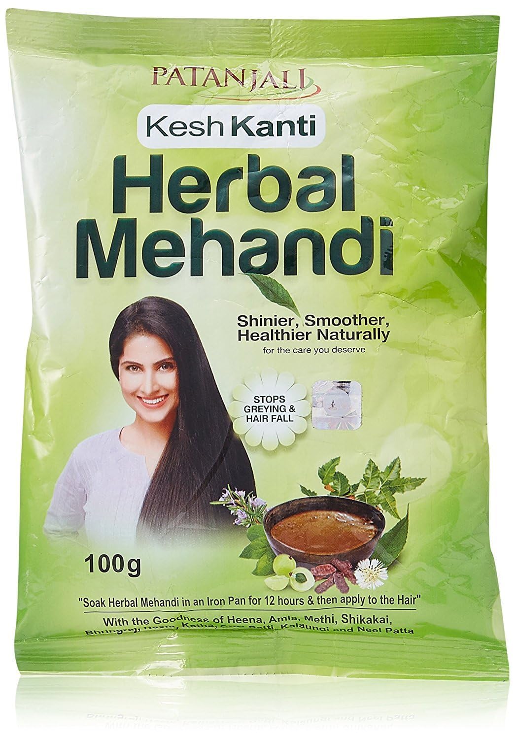New Patanjali Herbal Mehandi Beautiful Hair Naturally Improve Hair Growth 100g
