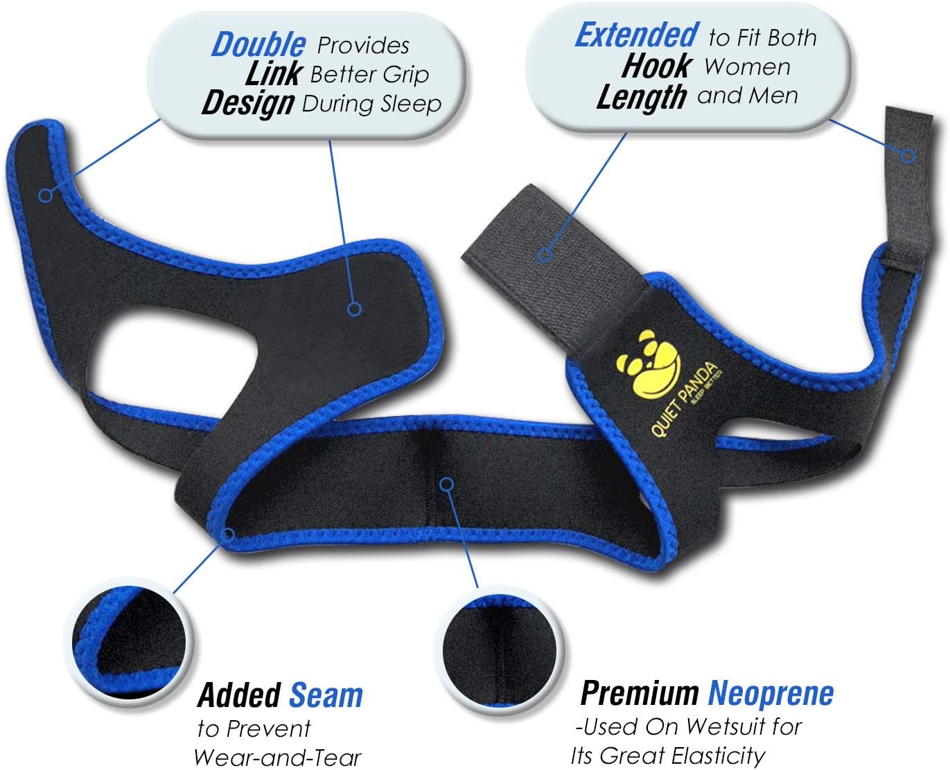 Anti Snoring Chin Strap - Most Effective Snoring Solution and Anti Snoring Devices - Snoring Chin Strap - Stop Snoring Sleep Aid for Men and Women [Upgraded Version]: Health & Personal Care