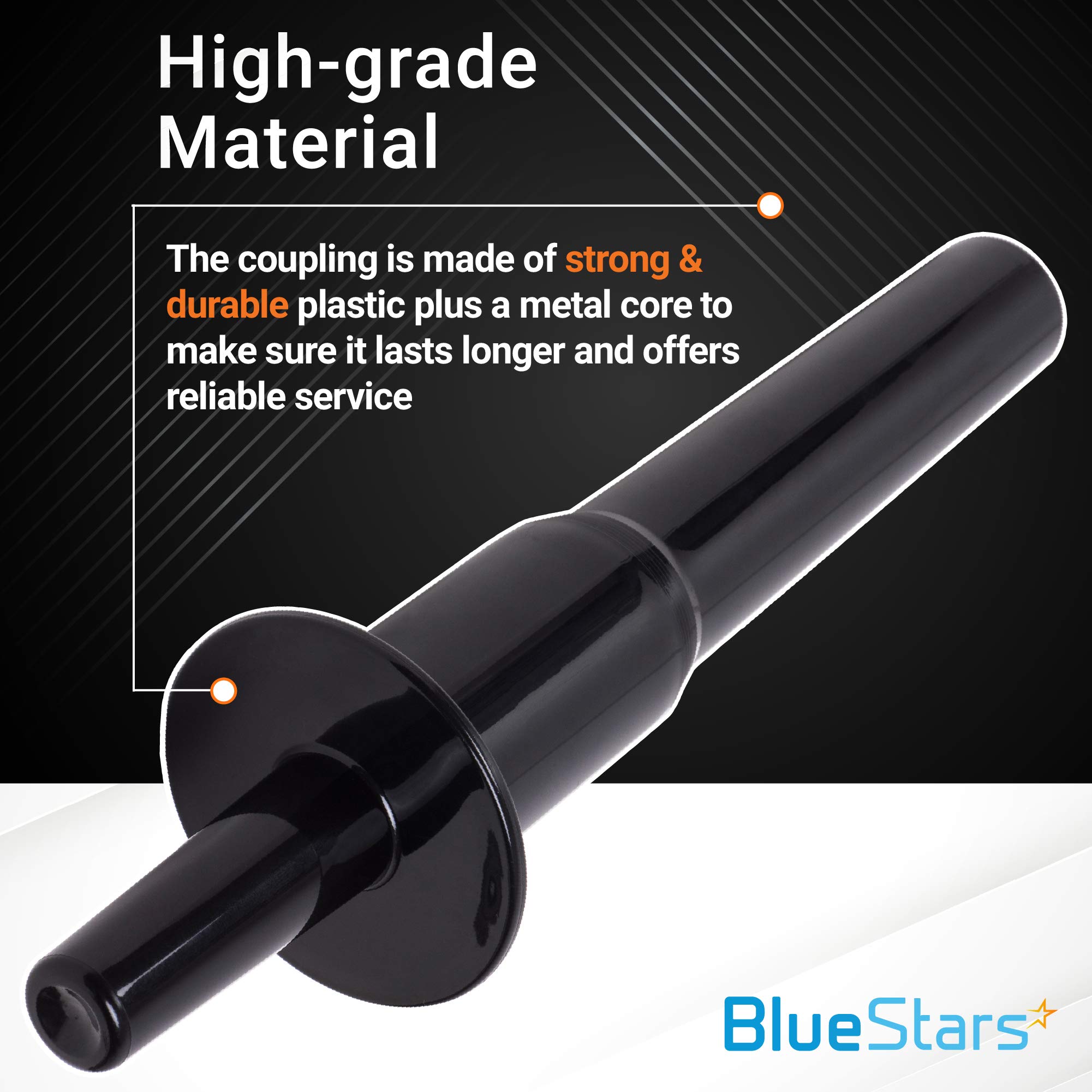 BlueStars 2-Pack Ultra Durable Blender Tamper Tool - Compatible with Vitamix Accessories Blenders Standard 64 oz Containers