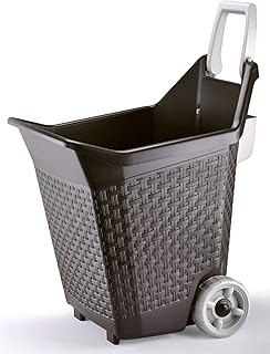 PETGARD Gartenkarre Gartentrolley Karre Pferdestall Transportkarre 59 x 50 x 72 cm 76 Liter Braun