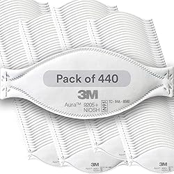 3M Aura Particulate Respirator 9205+, N95, Pack of