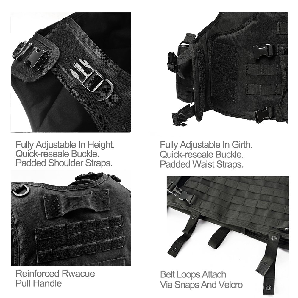 vAv YAKEDA Outdoor CS Game Vest Adjustable Fit Adult 900D Nylon-E88005-1