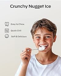 Nugget Ice Maker Countertop, HOMEZAY Pebble Ice