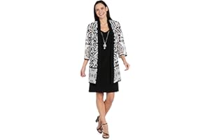 R&M Richards Womens The Monochrome MotifDress