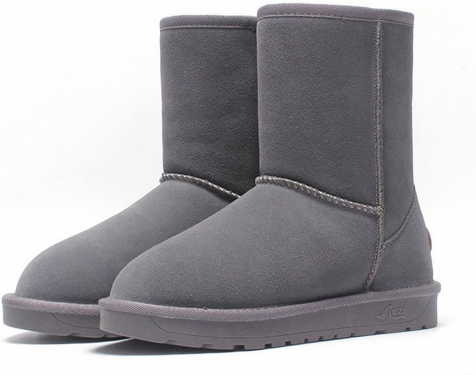 XDX Ladies Winter Snow Boots Women Short Tube Warm Shoes Non-Slip Men and Women Cotton Shoes in the Boots,C,35