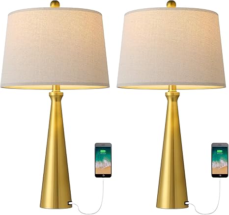 brass nightstand lamp