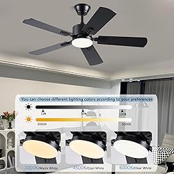 42 inch Modern Ceiling Fans with Lights APP/Remote
