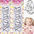 20 Pcs Hair Ties 20mm Ball Bubble Ponytail Holders Colorful Clear Assorted Elastic Accessories for Kids Children Girls (Clear)