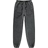 Colorful world Mens Acid Wash Sweatpants Vintage Baggy Athletic Workout Joggers Heavyweight Fleece Sweat Pants with Pockets