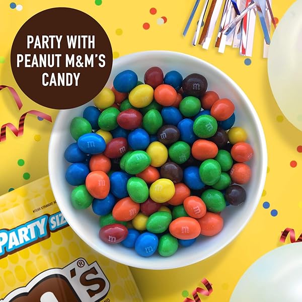 M&M’S PEANUT CHOCOLATE CANDY PARTY SIZE 38-OUNCE BAG