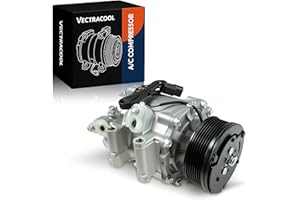 VECTRACOOL 4918AC Air Conditioner A/C Compressor Compatible with Honda 2006-2011 Civic(Coupe, Sedan) L4 1.8L Replacement # CO4918AC, 97555, 98555, 89247, IG555, IH555, 38810RNAA01, 10361921
