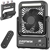 Magnetic Cruise Approved Fan with Night Light, 10000mAh Ultra-Slim Travel Fan, 4-Speed, Hook Design, Portable Fan for Cruise