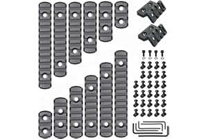 CG GEARS Picatinny Rail 3,5,7,9,11,13-Slot for Mlok, Polymer Rails Section Plus Offset Mount with T-Nuts, Screws & Allen Wrench