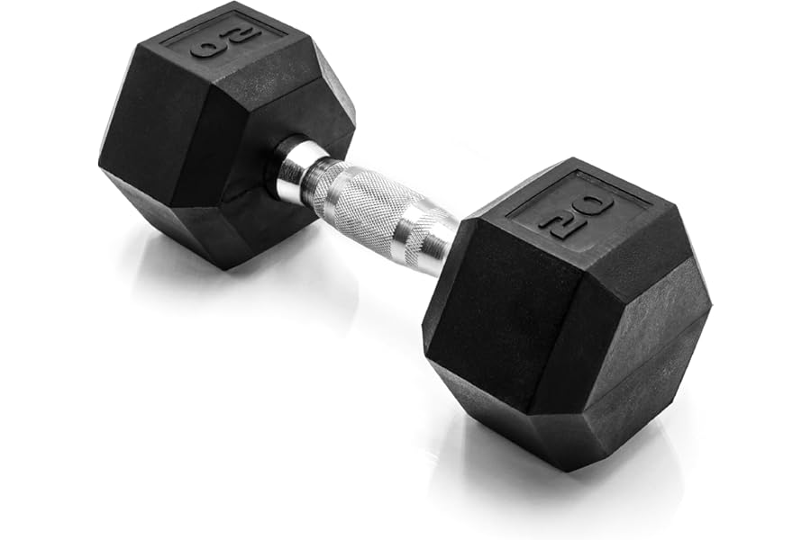 CAP Barbell Coated Hex Dumbbell Weight - Single | 10-120 lbs | Multiple Options