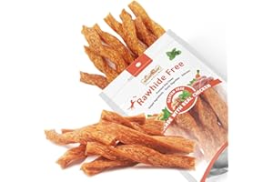 LuvChew Chicken Dog Chew Twist Sticks, Puffed Human Grade Chicken Dog Treat Sticks, Rawhide Alternative, Easy to Digest 10pcs/Pack