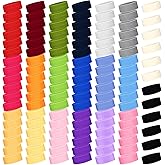 Jiuguva 120 Pcs Sports Sweatbands Sweat Headbands for Kid Basketball Sweat Band 80s Athletic Headbands Bulk for Youth Boy Girl Children Soccer Brace Baseball Football Yoga Outdoor Activities
