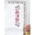 Tobin Stamped for Embroidery Pillowcases, Peony Floral