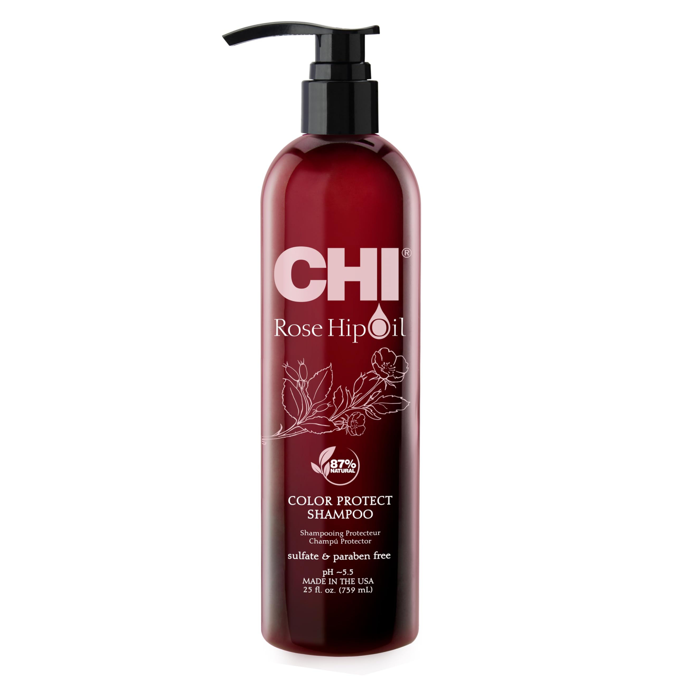 CHI Rose Hip Oil Color Nurture Protecting Shampoo, 739 ml — image 1