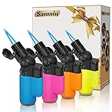 SAMNIU Pack of 4 Torch Lighter, Mini Jet Flame