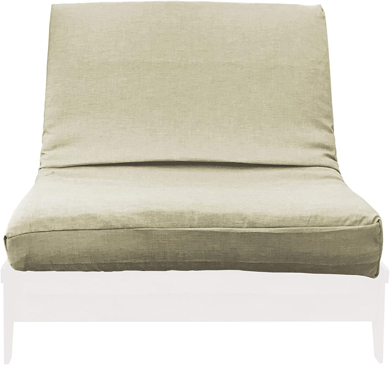Prestige Furnishings Premium Linen Texture Futon Cover w/Zipper - Medley Collection - Solid Burlap - Cot Size (30" x 75") - Replacement Futon Cover Only, Mattress Not Included