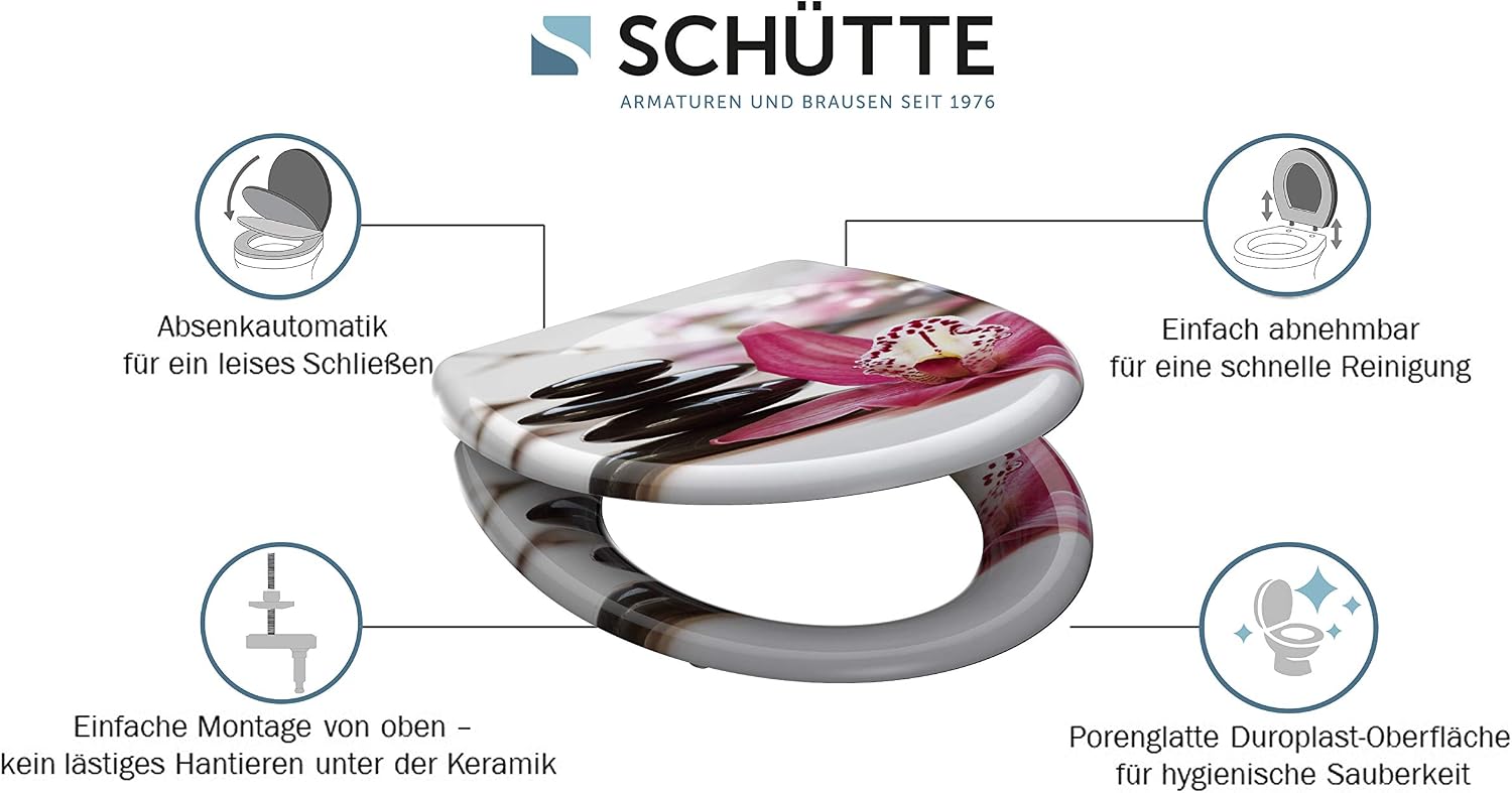 SCHÜTTE Wellyness 82376 Toilet Seat with Soft-Close Mechanism - Image 4