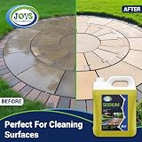 JOVS Sodium Hypochlorite 14-15% 10 Litre Cleaner - Brick Driveway Patio view 3