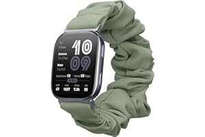 kwmobile Watch Strap Compatible with Amazfit Bip 6 - Lavender Scrunchie Watch Band - 5.5-7.5 inches (14-19 cm)