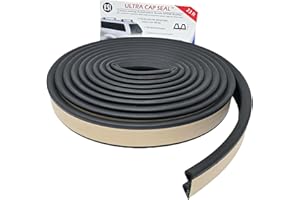 ESI Ultra Cap Seal 7 Meter (3.8 Centimeter Width x 1.59 Centimeter Height x 7 Meter Length) EPDM Rubber for Truck Caps and Ca
