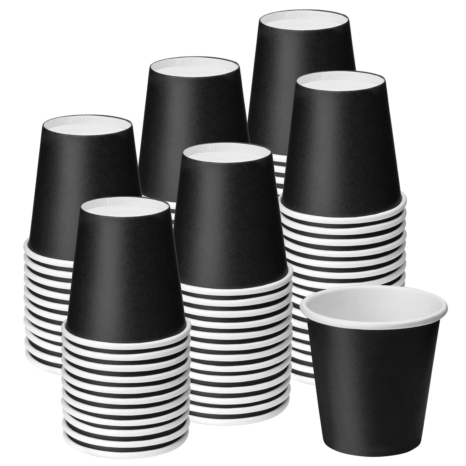 Photo 1 of * may not come with 100 *
Huaiid 100 Pack 3 oz Disposable Paper Cups, Black Bathroom Cups, Disposable Mouthwash Cups, Small Paper Cups for Bathroom Travel Picnics