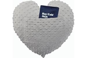HEAL N HOPE Heart Surgery Pillow for Open Heart Surgery After Bypass Coughing with Pocket Comfort Cushion Recovery Gifts Women Men Patients Minky Dot Light Gray