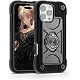 MARKILL Compatible with iPhone 16 Pro Case 6.3 Inch with Built-in Kickstand, Military Grade Drop Protection Full Body Rugged Heavy Duty Protective Cover for iPhone 16 Pro Black